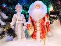 Новогодняя пара Дед Мороз и Снегурочка 9