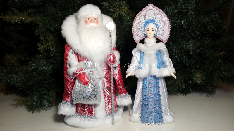 Новогодняя пара Дед Мороз и Снегурочка 7